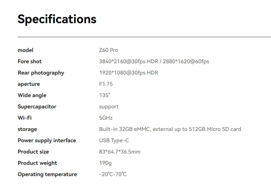 Z60 Pro Version?
