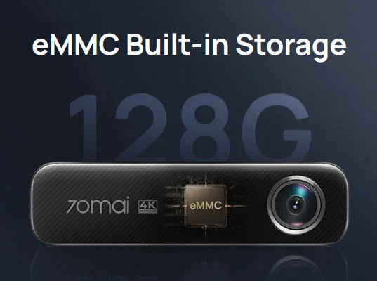 M800 70mai 4K (Sony Starvis2 IMX678)+(IMX662) RC14 -1080P eMMC SlimLine Dashcam LN