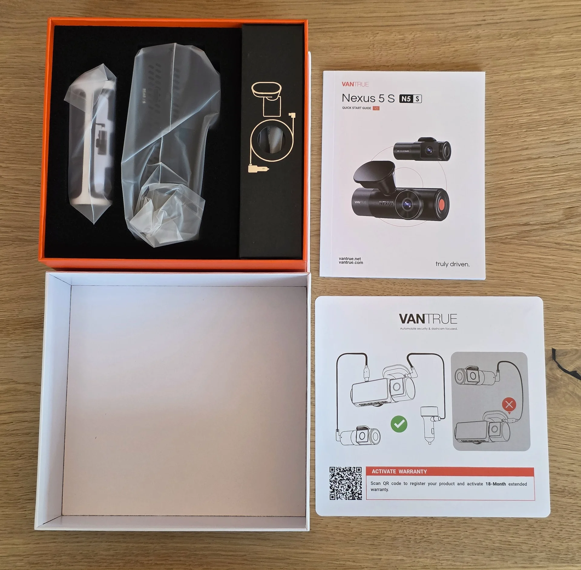 Vantrue N5S - 4x STARVIS 2 - 4 Channel dashcam - Unboxing & First Impressions Europe