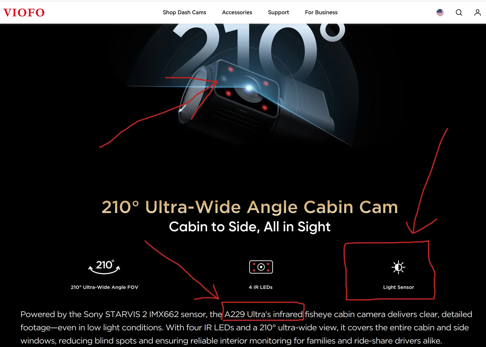 A229 Ultra - IR Interior Light Sensor .webp