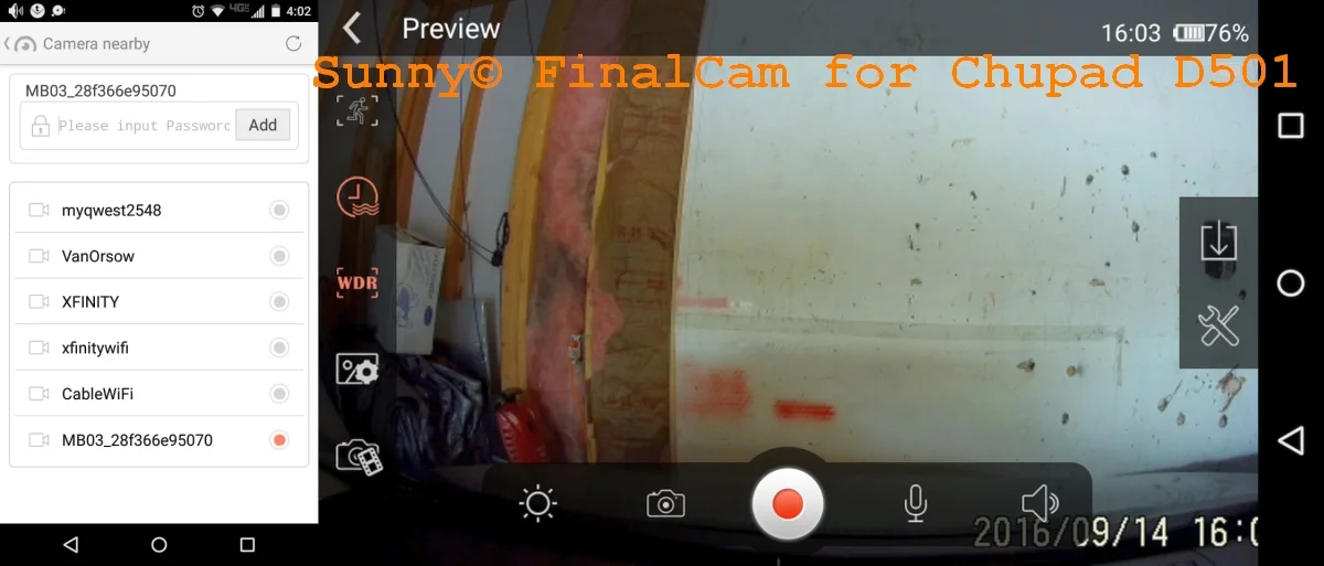 Chupad D501 FinalCam WiFi App.webp