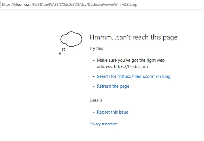 Dashcam viewer page load error.webp