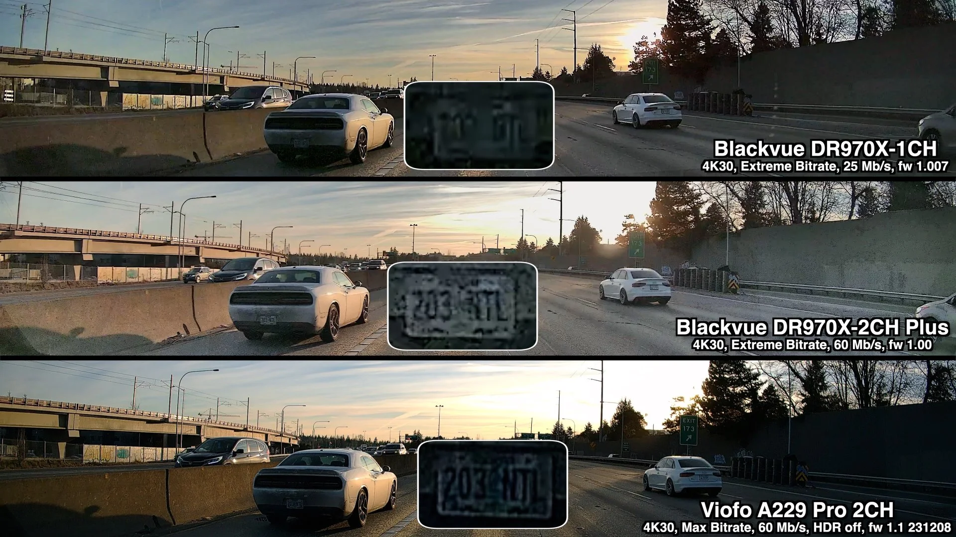 DR970X, DR970X Plus, A229 Pro comparison, Challenger on highway.jpg