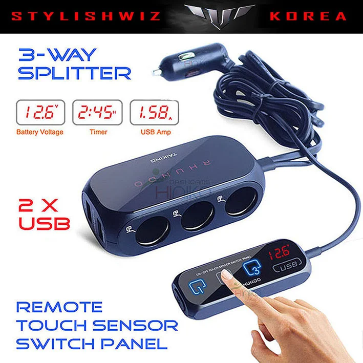 cigarette power cord 12V Power Cord with Cigarette Lighter Plug for Elite UV LED Curing Lights