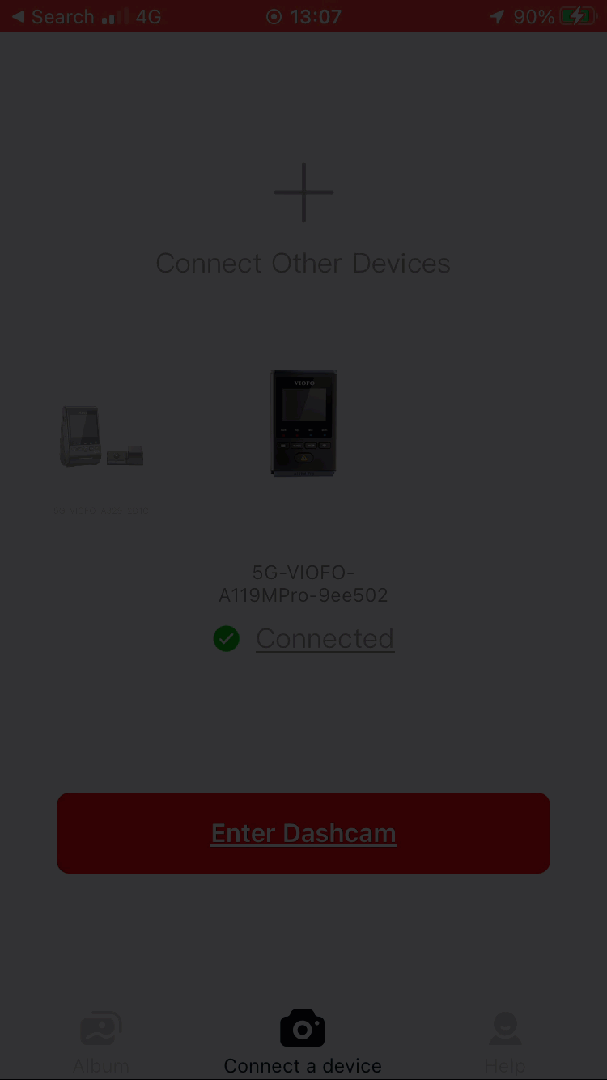 Viofo app won't connect to a119mpro if 4g on v3.gif