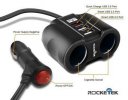Rocketek 2-Socket 3-Port USB Car Charger Splitter Adapter-.jpg