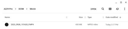 A229 Pro 1 Minute File Size .webp