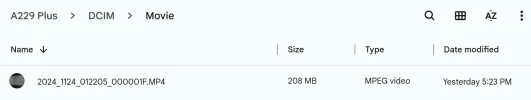 8.) A229 Plus 1 Minute File Size .webp
