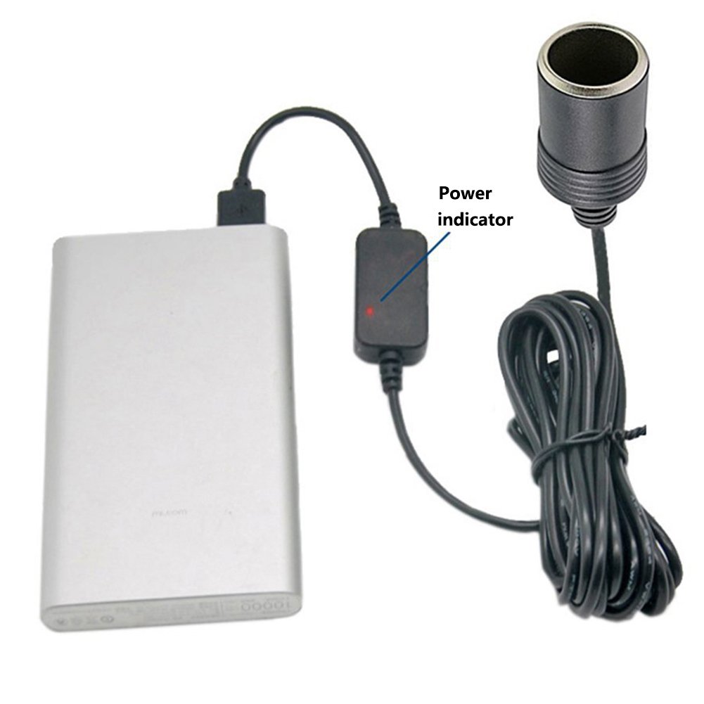 Dash cam power bank battery relay USB car parking recording