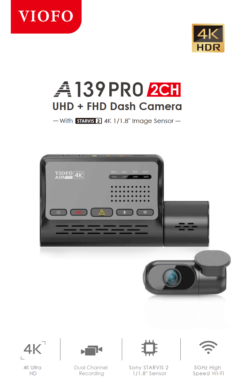 Viofo A139 3CH 3-channel dash cam review