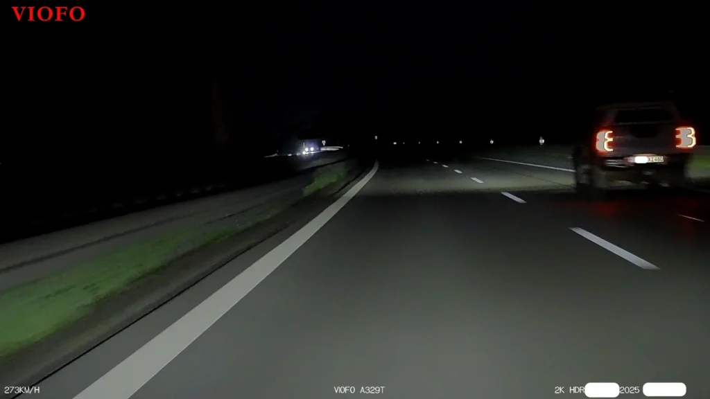 A329T License plate capture at over 270KM/H